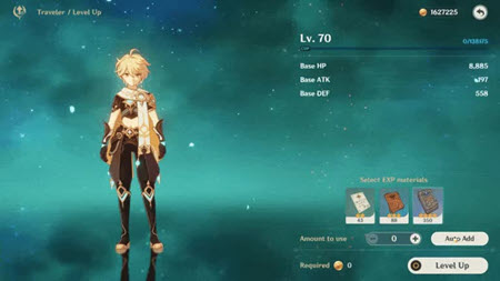 Genshin Impact: Character Leveling, Image via: HoYoverse
