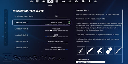 Customization Guide to Fortnite: Game Settings Customization, Image vis Epic Games