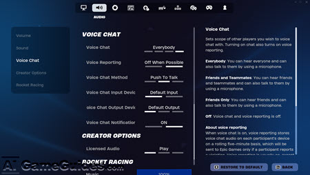 Crossplay Guide for Fortnite:Additional Tips for Cross-Play, Image vis Epic Games