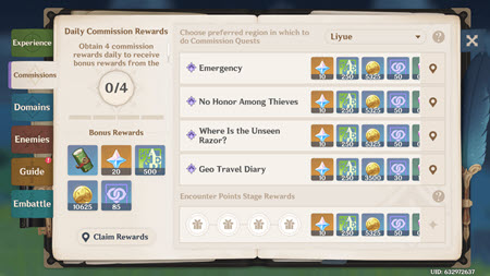 Genshin Impact: Priority Tasks, Image via: HoYoverse
