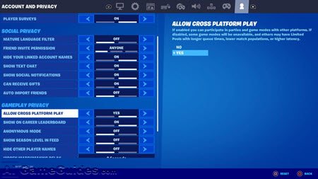 Crossplay Guide for Fortnite:Step-by-Step Cross-Play Setup, Image vis Epic Games
