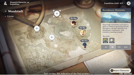 Genshin Impact: How to Start Expeditions, Image via: HoYoverse