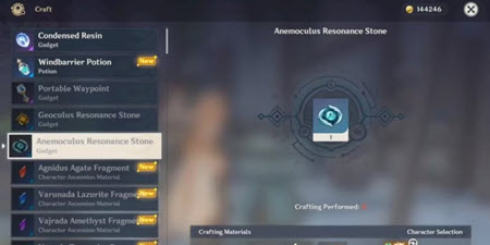 Genshin Impact: Using Oculus Resonance Stones, Image via: HoYoverse