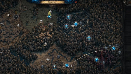 Map Navigation Guide to Path of Exile 2 (PoE 2), Waypoints, Image via: screenplaysmag.com